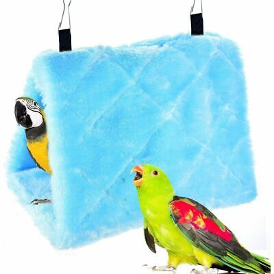 Pet Bird Parrot Parakeet Warm Hammock Cage Hut Tent Bed Hanging Cave S, M, L