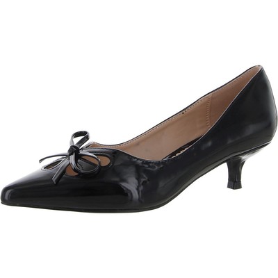 

Женские черные туфли на каблуке «котенок» Journee Collection 7, средний (B,M) BHFO 6436, Black patent, 005106