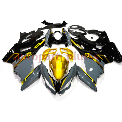 Fairing Kit For KAWASAKI NINJA 400 2018-2023 Gray Gold ABS Injection Bodywork