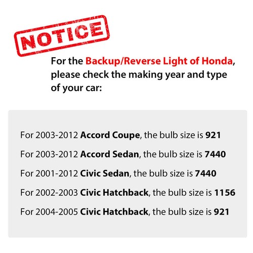 LASFIT LED Reverse Back Up Light Bulb 921 912 W16W T15 906 916 Super White 6000K