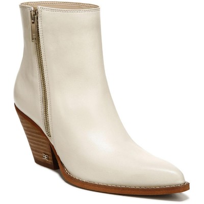 Женские кожаные ботильоны Sam Edelman Jane Ivory 7 Medium (B,M) BHFO 7223