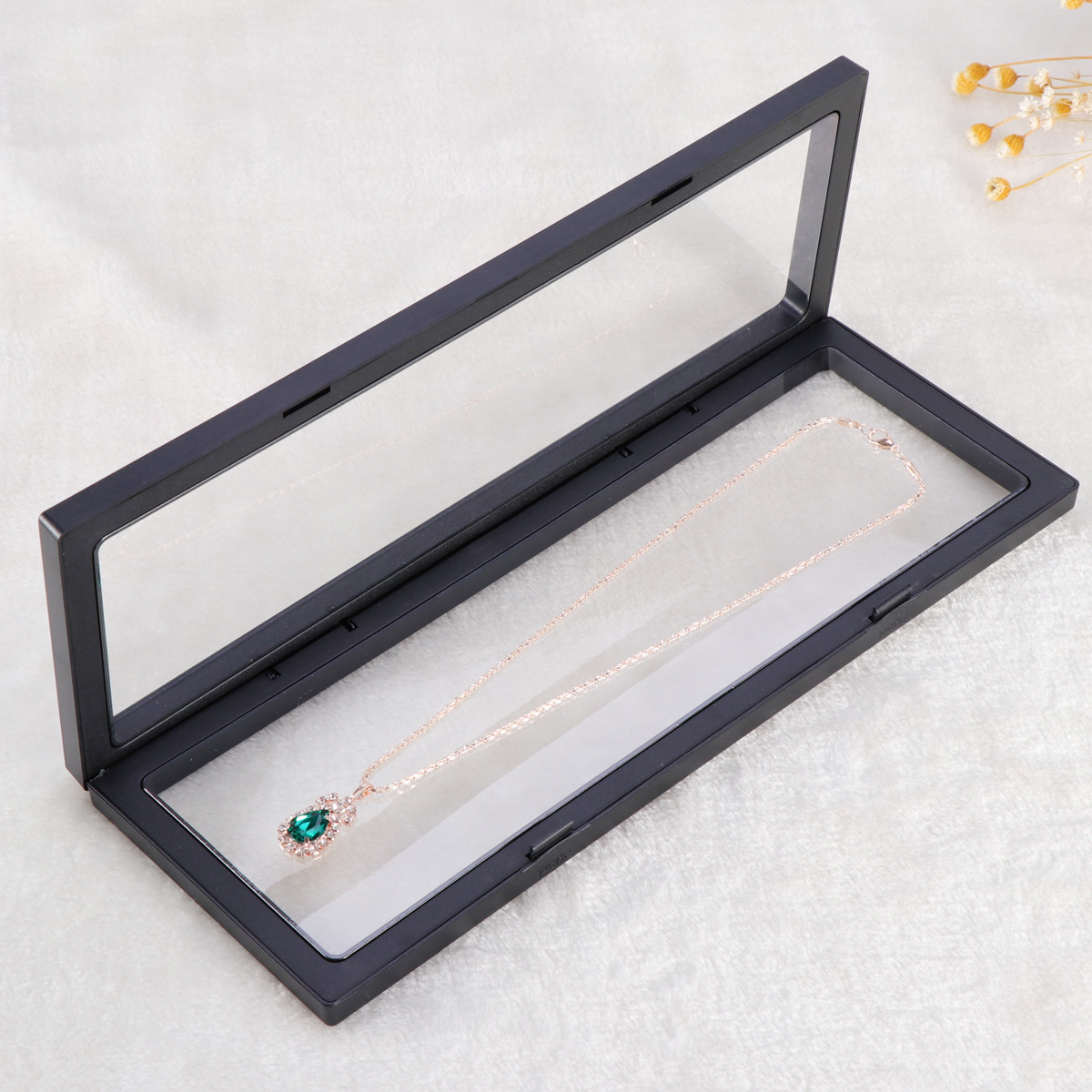 Gift 1 Pc Display Frame Storage Box Coins Holder Stand 3D Floating Jewelry Show