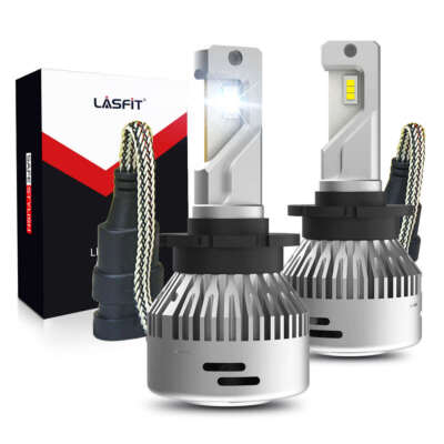 Lasfit D2S D2R D4S D4R LED Headlight Bulbs High Low Beam Kit 6000K Bright White