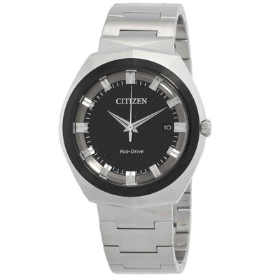 Pre-owned Citizen Eco-drive 365 Quartz Black Dial Men's Watch Bn1014-55e