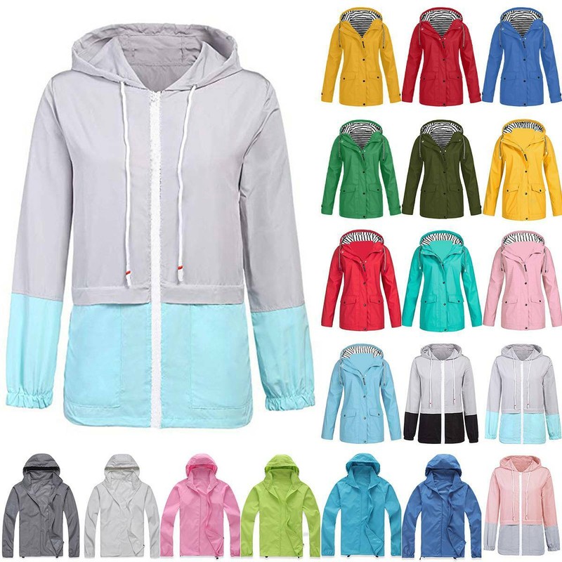 Damen Funktionsjacke Jacken Outdoorjacke Wanderjacke Windbreaker Jacke Warmer