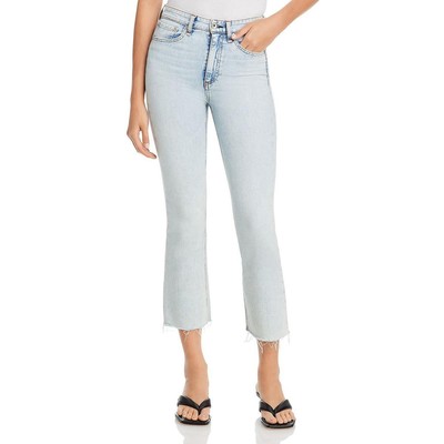 

Женские расклешенные джинсы до щиколотки Rag - Bone Nina с высокой посадкой BHFO 5422, Jade, Nina