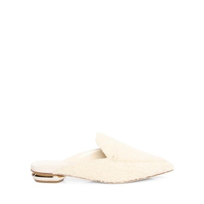 Женские бежевые кожаные мокасины Nicholas Kirkwood, размер 39, средний (B,M), BHFO 8484