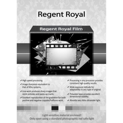 Inkpress Regent Royal Hard Dot Camera Film, 5x7, 50 Sheets #RRF5750