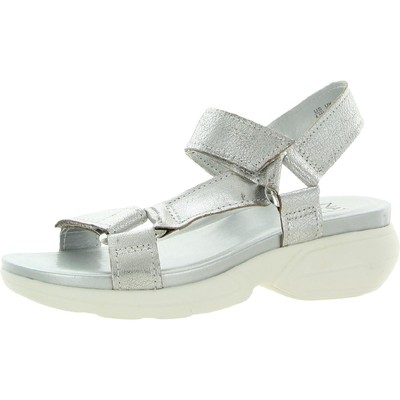 Naturalizer Womens Flores Silver Sport Sandals Shoes 9.5 Medium (B,M) BHFO 1059