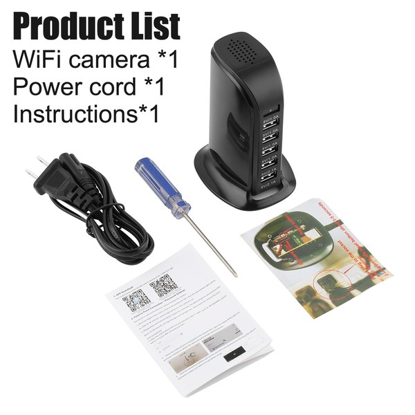 Hidden Wifi Camera Motion Detection Home Security Nanny HD Cam USB Charger Type. - Image 4