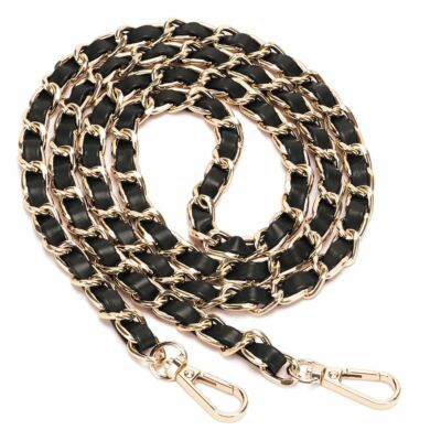 Replacement Metal Leather Chain Purse Strap Shoulder Crossbody For Handbag Bag