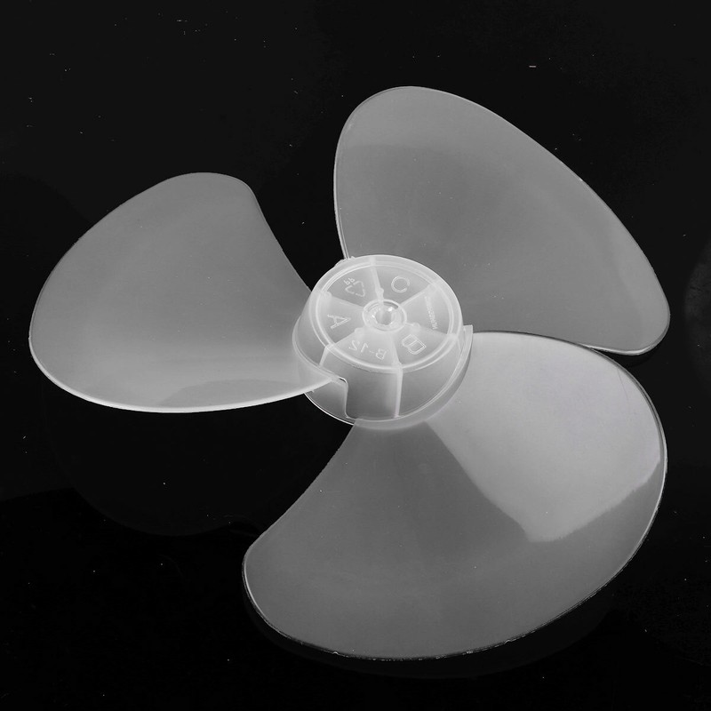 Plastic Replacement Parts Fan Blade Three Leaves for Standing Fan Table