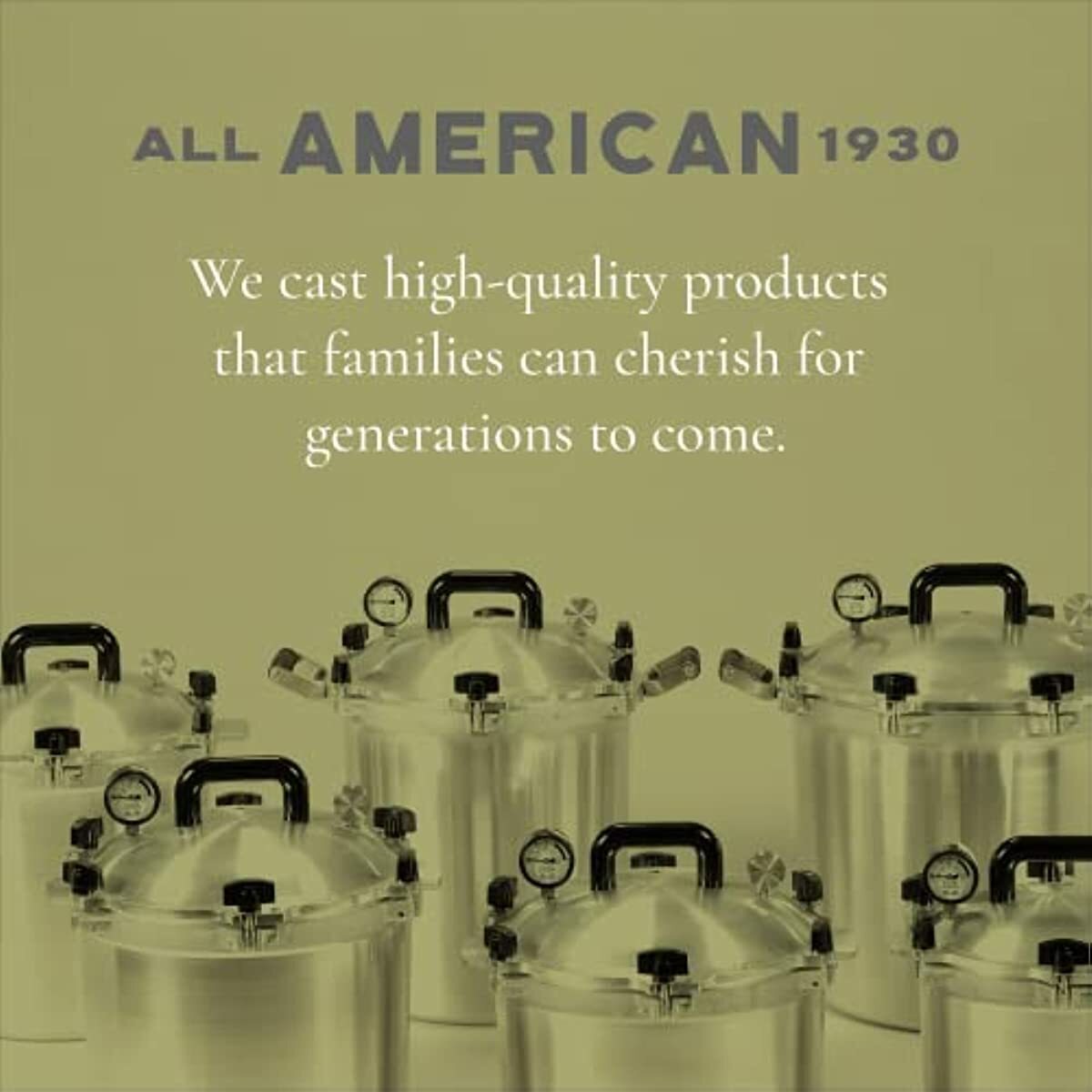 All American Pressure Cooker Canner Aluminum Silver 30 Quart Gas Stovetop New