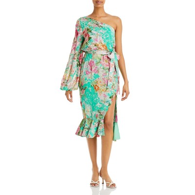 

Женское коктейльное и вечернее платье макси с принтом Hemant - Nandita BHFO 7255, Spring green