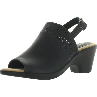 

Женские туфли на каблуке Easy Street Carolina Peep Toe с ремешком на пятке BHFO 2315, Navy, Carolina