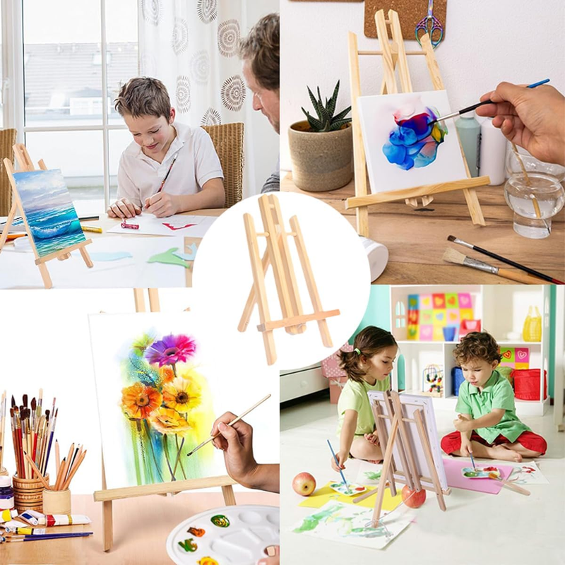 2 Pack Tabletop Art Easel Set, 16" Tall Tabletop Easel, Painting Easels for Kids
