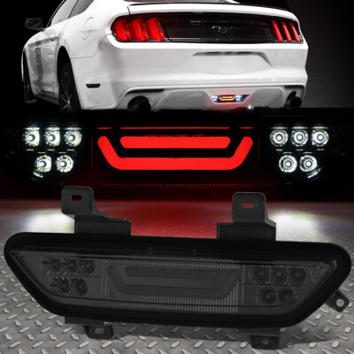 [3D СВЕТОДИОДНАЯ ПАНЕЛЬ] ДЛЯ 15-18 FORD MUSTANG ТРЕТИЙ ЗАДНИЙ СТОП-СИГНАЛ ГРУЗОВОЙ ФОНАРЬ КОПЧЕНЫЙ