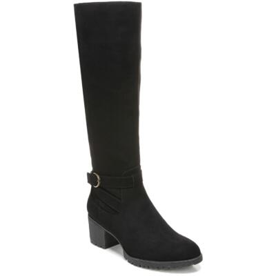 

Обувь Dr. Scholls Womens Like It Сапоги до колен из искусственной замши Обувь BHFO 7134, Black microfiber, Like It