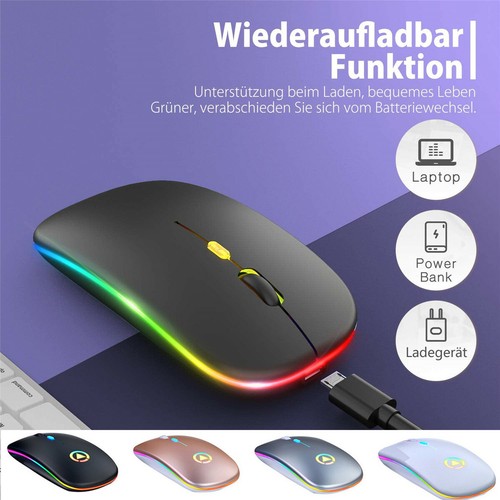 Mini PC Maus Kabellos USB Wireless Mouse 3 Gaming Computer Notebook Laptop Funk