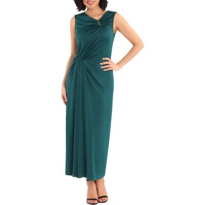 

Женское длинное платье-футляр с украшением Maggy London BHFO 5233, Dark green