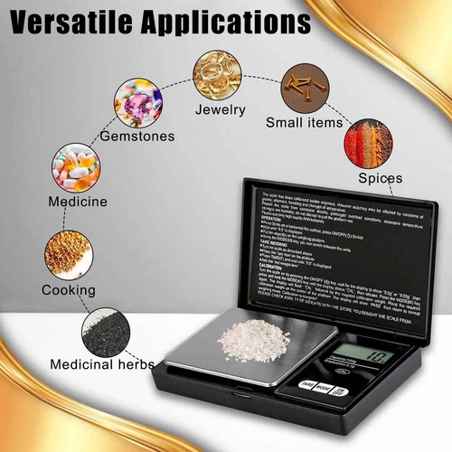 Digital Scale 1000g x 0.1g Jewelry Gold Silver Coin Gram Pocket Size Grain