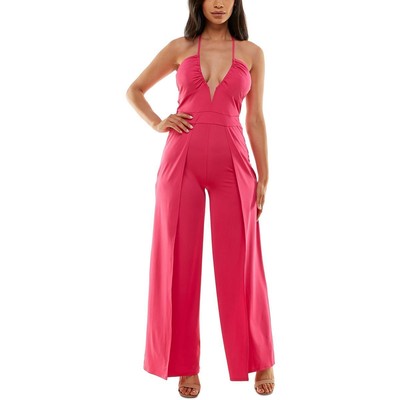 

Женский комбинезон с разрезом на бретелях и лямками Bebe BHFO 8873, Fuchsia