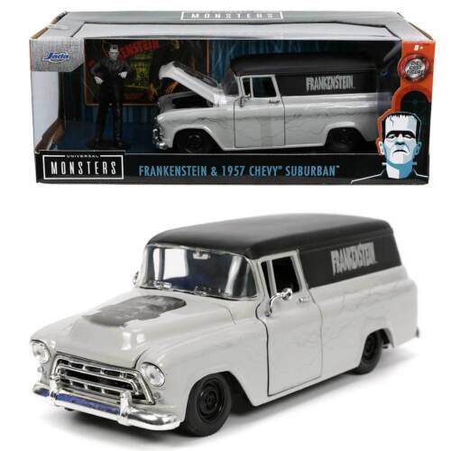 Jada Toys Hollywood Rides: Frankenstein & 1957 Chevy Suburban 1/24 Scale Jada Toys Hollywood Rides: Frankenstein & 1957 Chevy Suburban 1/24 Scale