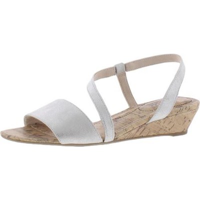 Женские босоножки на танкетке LifeStride Yasmine Silver 10 Medium (B,M) BHFO 5366