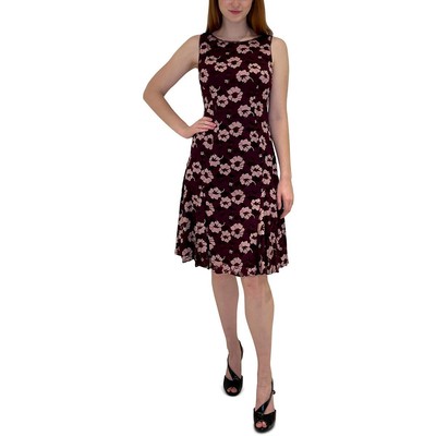 Женское фиолетовое кружевное свадебное платье-клеш Adrianna Papell из Годе 16 BHFO 2330