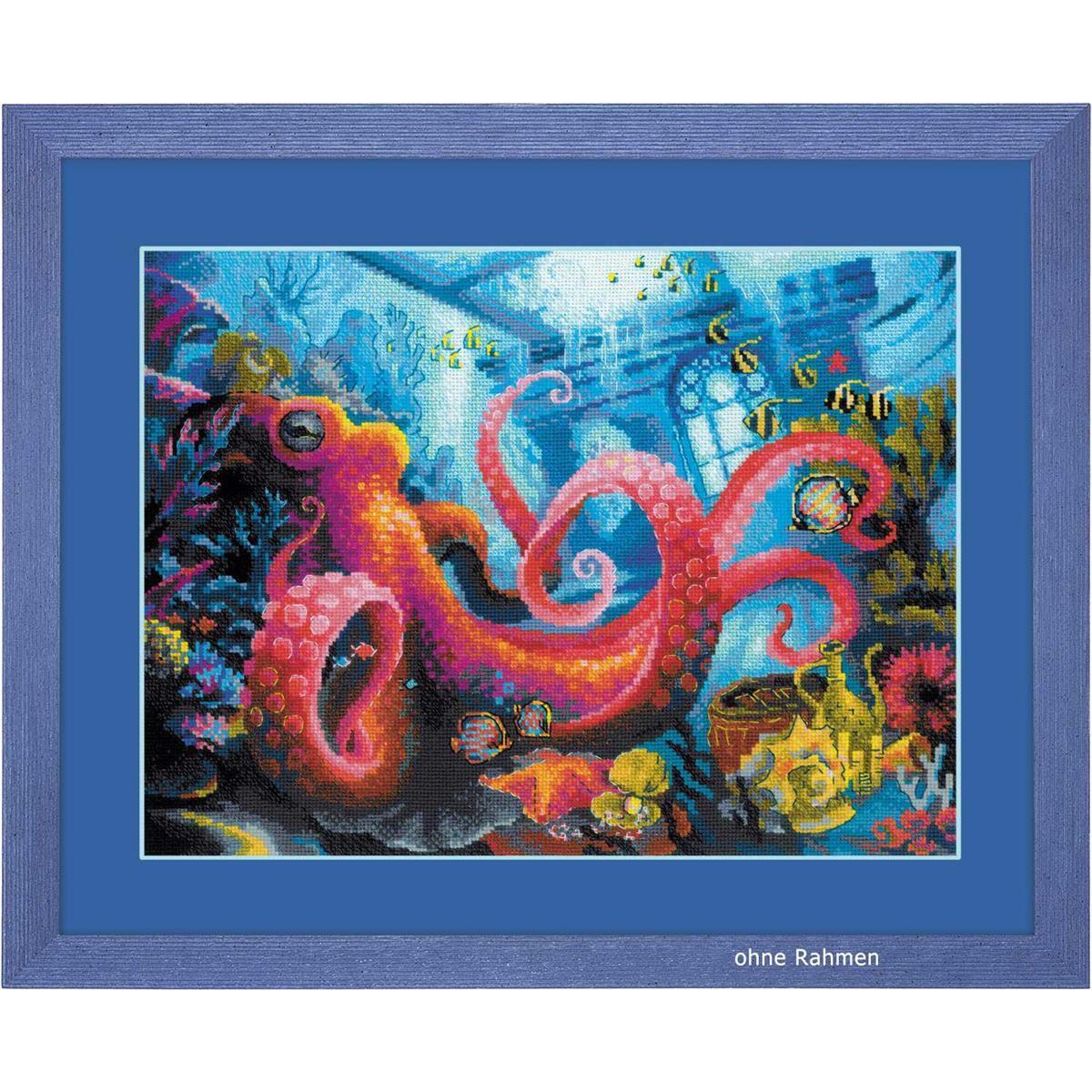 Riolis counted cross stitch Kit The Underwater Kingdom, DIY