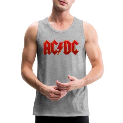 AC/DC Classic Logo With Lightning Bolt Men s Premium Tank