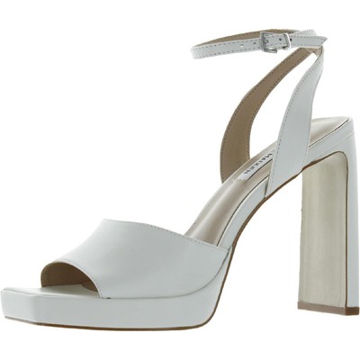 

Женские босоножки на каблуке Steve Madden Propel, белые туфли 8,5, средний (B,M) BHFO 5797, White leather