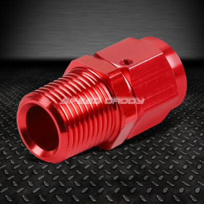 6-ВНУТРЕННИЙ РАСТРУБ К НАРУЖНОМУ КРАСНОМУ АЛЮМИНИЕВОМУ РЕДУКТОРУ 3/8 NPT С B-ОБРАЗНОЙ ГАЙКОЙ, ПОВОРОТНЫЙ ФИТИНГ