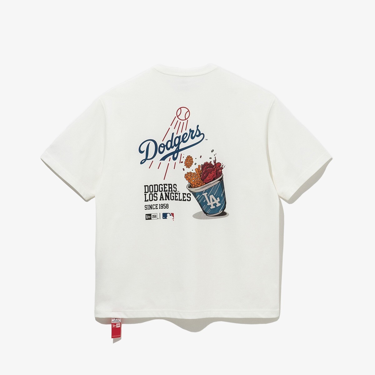 New Era MLB LA Dodgers Cheerleading Food T-Shirt, White | eBay