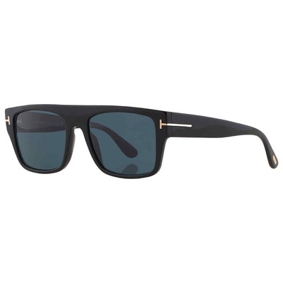 Pre-owned Tom Ford Dunning Blue Browline Men's Sunglasses Ft0907 01v 55 Ft0907 01v 55