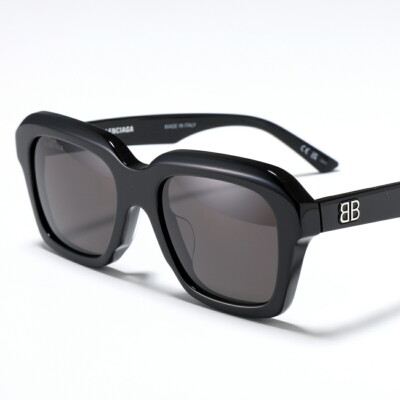 BALENCIAGA Sunglasses BB0127S Square Black Made in Italy