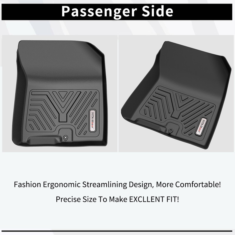 Floor Mats for 2019 20 2021 Hyundai Santa Fe All Season Rubber 1st 2nd