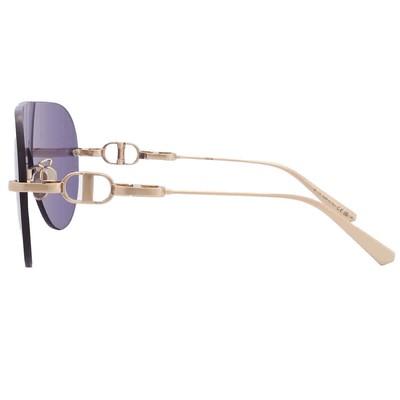 Pre-owned Dior Blue Shield Ladies Sunglasses Cd Chain M2u B0b0 Cd40161u 10v 00