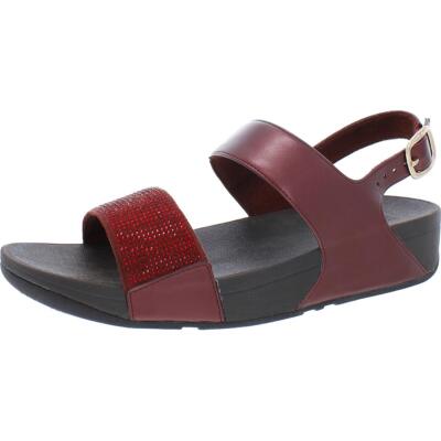 

Женские сандалии на танкетке Fitflop LULU CRYSTAL с ремешком на щиколотке BHFO 3220, Oxblood red, LULU CRYSTAL