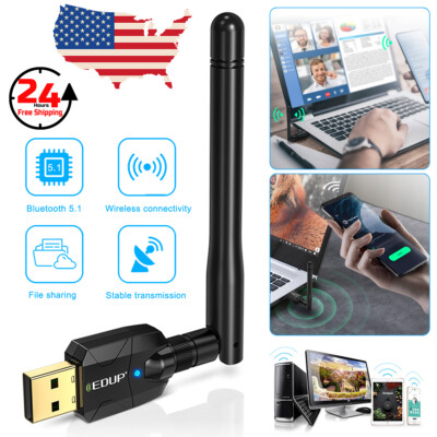 100M Long Range USB Bluetooth 5.1 Adapter Transmitter Receiver for PC & Desktop
