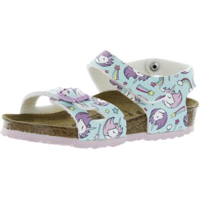 

Birkenstock Girls Colorado Kids Синий ремешок на щиколотке 8 узкий (AA,N) для малышей 9477, Unicorn seafoam, Colorado Kids