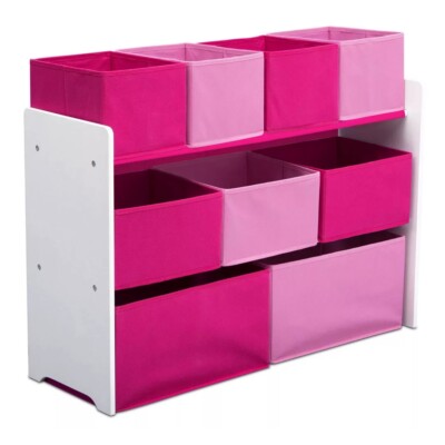 Delta Children Deluxe Multi-Bin Toy Organizer with Storage Bins
