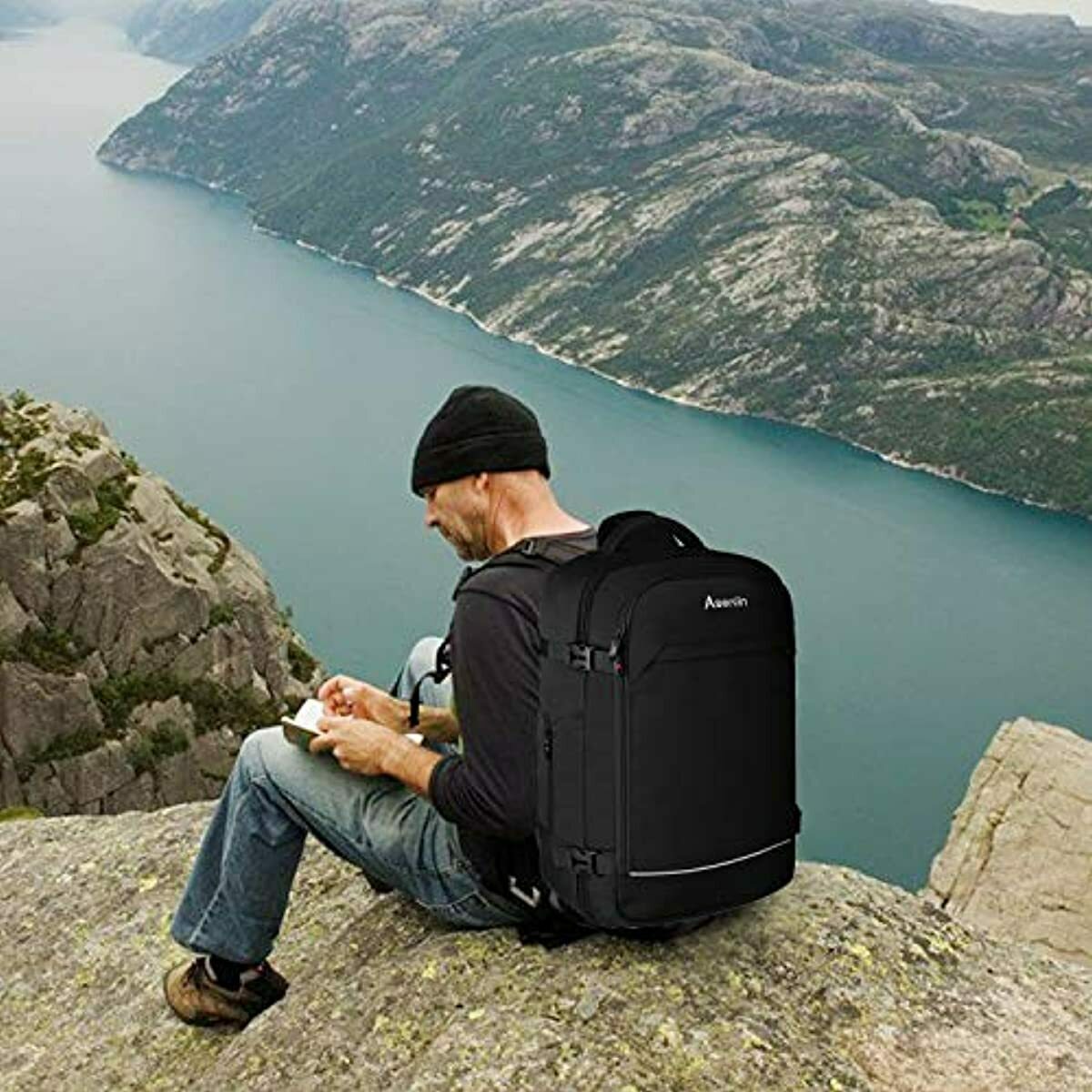 Backpack for Carry On Travel Flying Airline Approved Laptop 40 Liter L College A