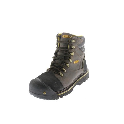 

Keen Mens Milwaukee 6 Коричневые кожаные рабочие ботинки 9.5 Medium (D) BHFO 2008, Slate black