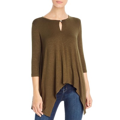 

Kim - Cami Женская рубашка с носовым платком и блузкой Топ BHFO 5956, Olive