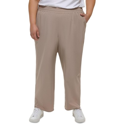 Женские бежевые брюки с широкими штанинами Calvin Klein Performance Performance плюс 3X BHFO 9344