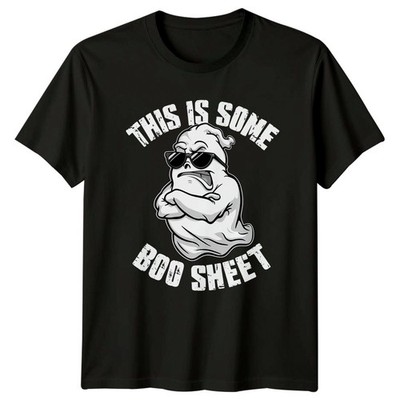 This Is Some Boo Sheet Ghost Pun Humor Herren T-Shirt Damen Grafik Tee