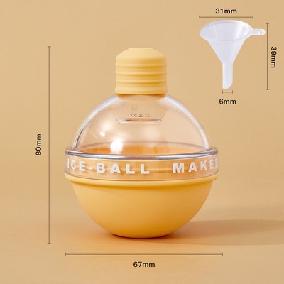 Round Silicone Ice Ball Mold For Whiskey Cocktails Reusable Ice Ball Maker