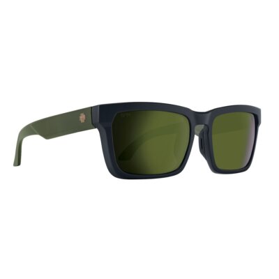 Pre-owned Spy Optics Men's Polarized Helm Tech Matte Dark Olive Matte Olive Sunglasses