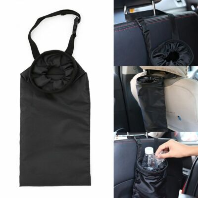 2pcs Waterproof Car Trash Can Garbage Bag For Vehicle Portable Leak Back Seat